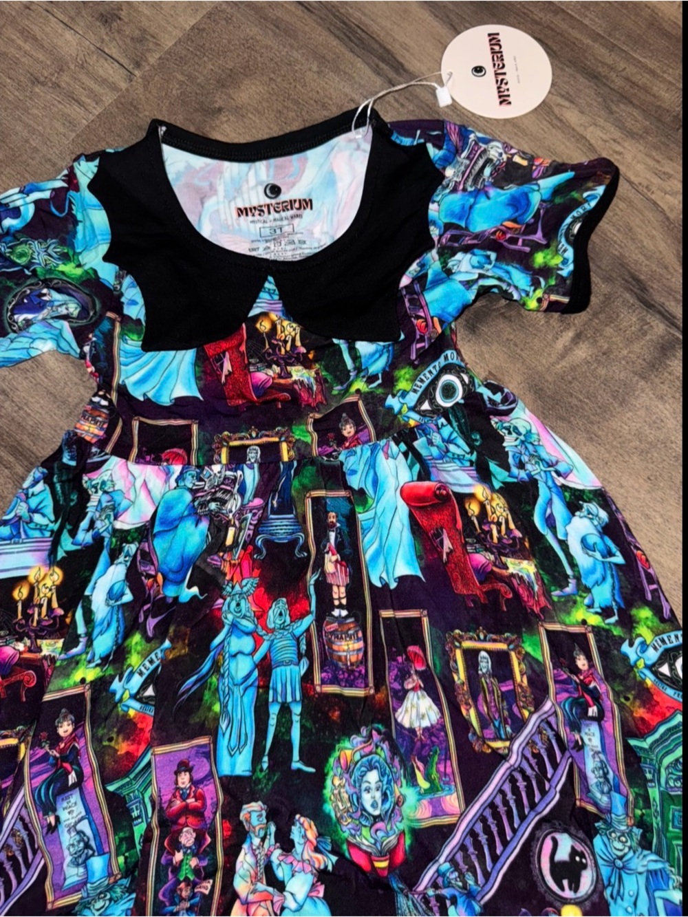 Mysterium x Disney Haunted Mansion Character Twirl Dress Girls 3T Halloween - Picture 10 of 11
